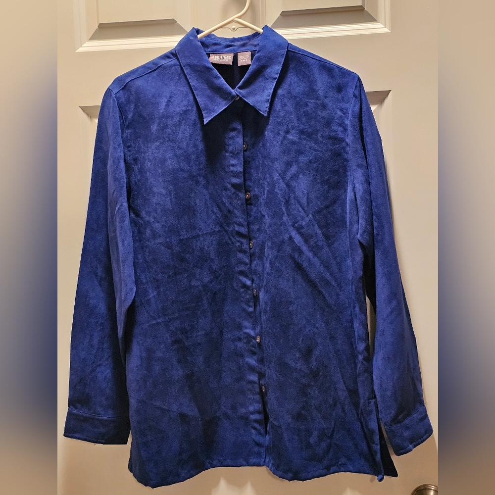 Chico's Blue button up shirt